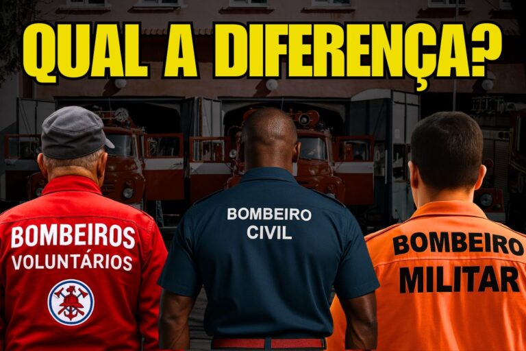 Bombeiros: militar, civil e voluntário — o que muda