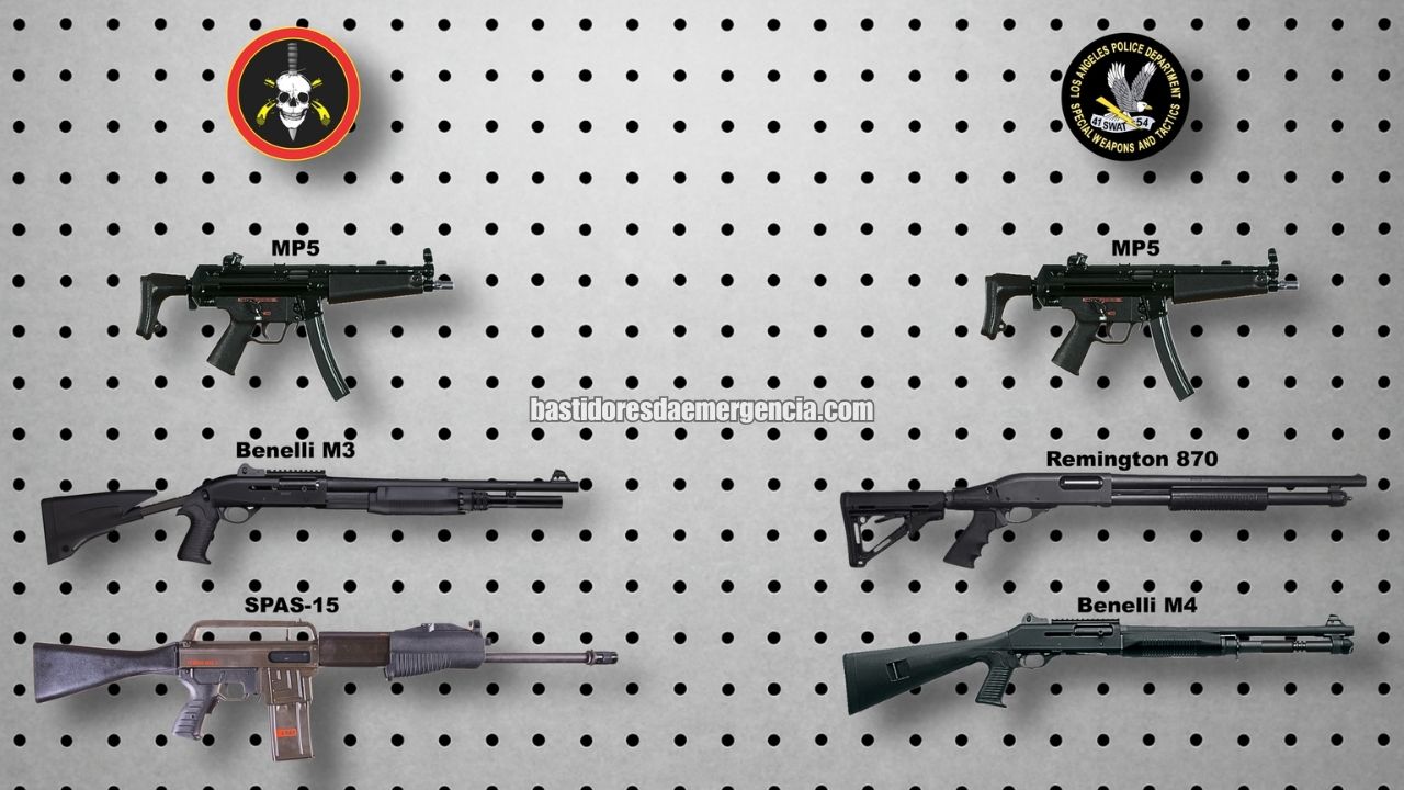armas-bope-swat- submetralhadora-escopeta