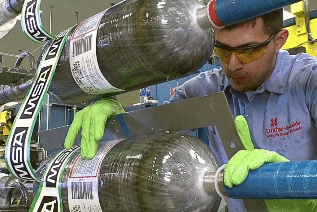 Fabricação e adesivagem do Cilindro